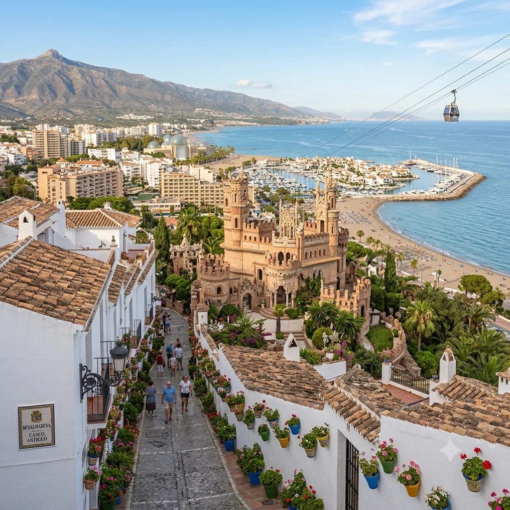 Vista de Benalmádena, provincia de Málaga